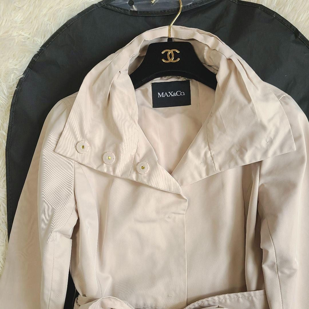 MAX&Co. Trench Coat Asian fit L 40 US size M Light Beige Authentic