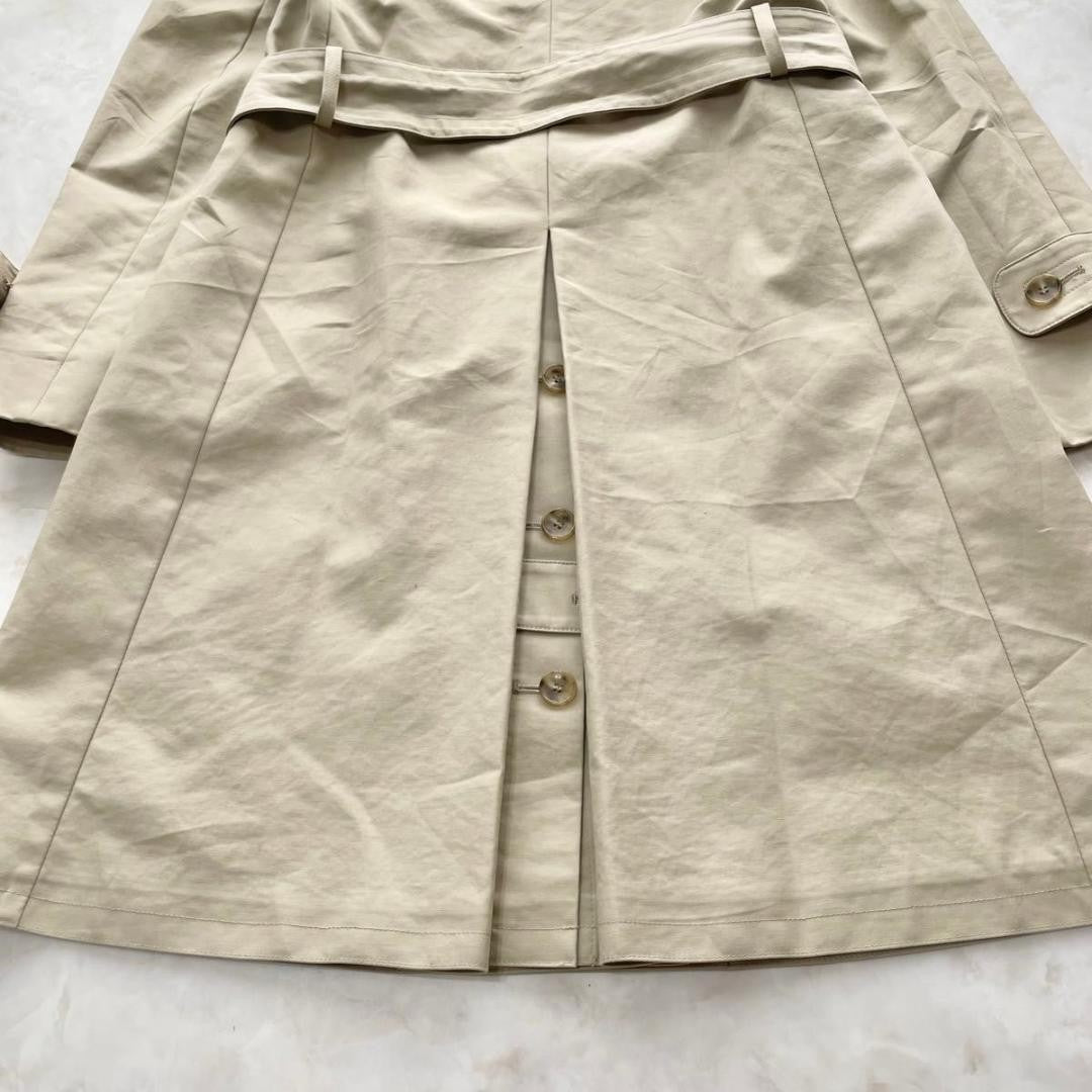 Max Mara Trench Coat Asian fit M 38 US size S Beige Authentic