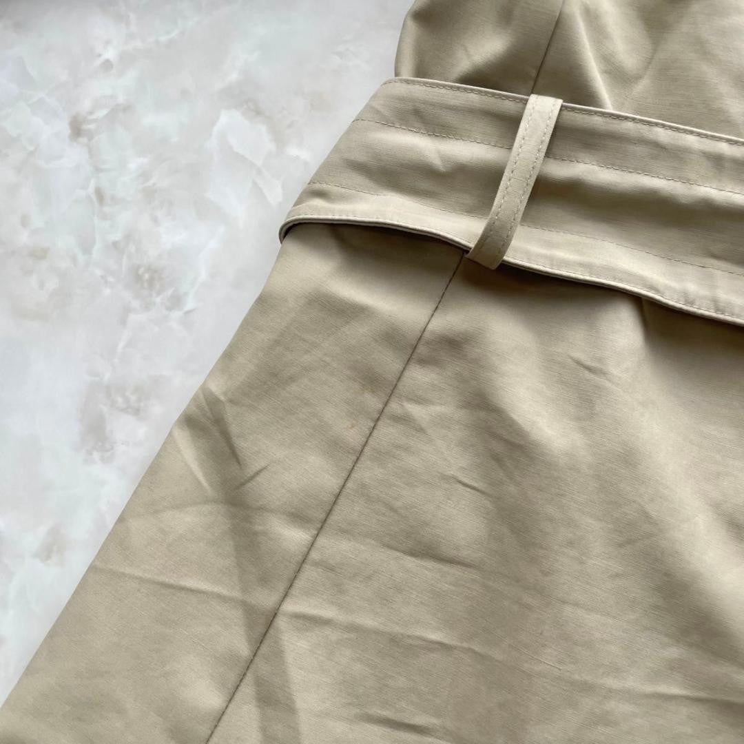Max Mara Trench Coat Asian fit M 38 US size S Beige Authentic
