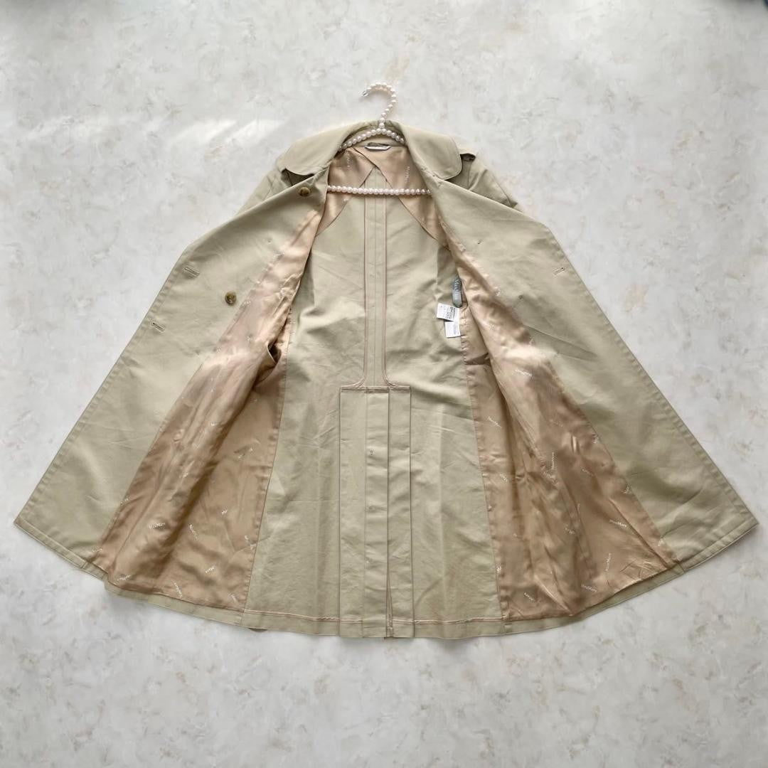 Max Mara Trench Coat Asian fit M 38 US size S Beige Authentic