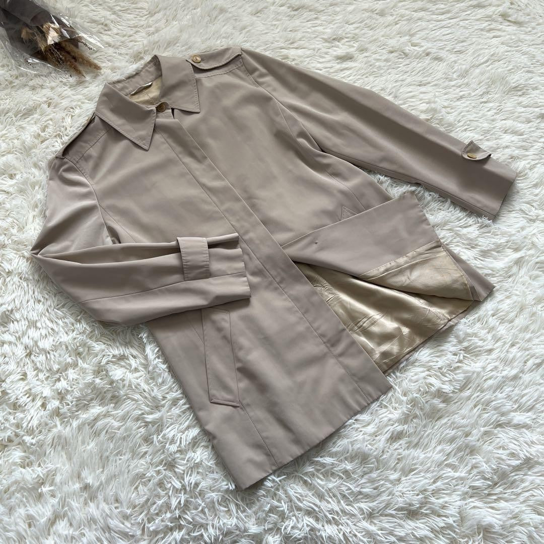 Max Mara Trench Coat Asian fit M US size S Beige Authentic