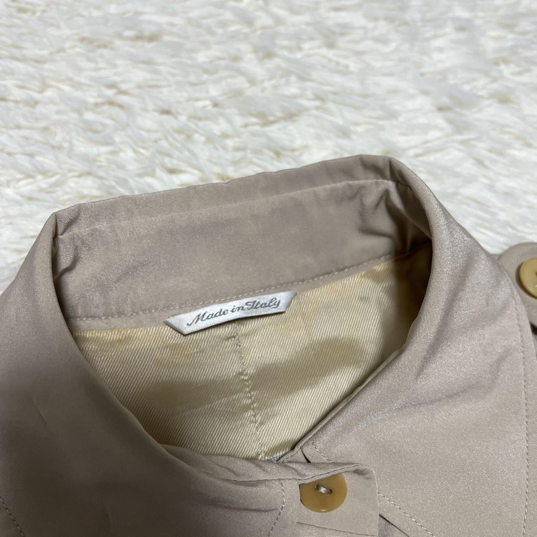 Max Mara Trench Coat Asian fit M US size S Beige Authentic