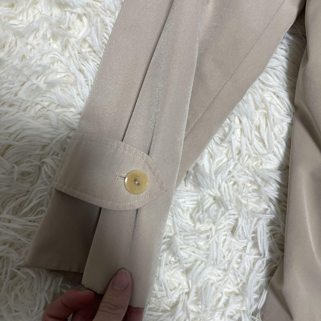 Max Mara Trench Coat Asian fit M US size S Beige Authentic
