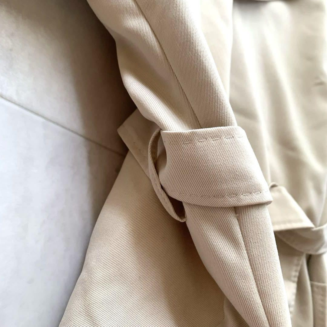 Max Mara Trench Coat Asian fit M 38 US size S Beige Authentic