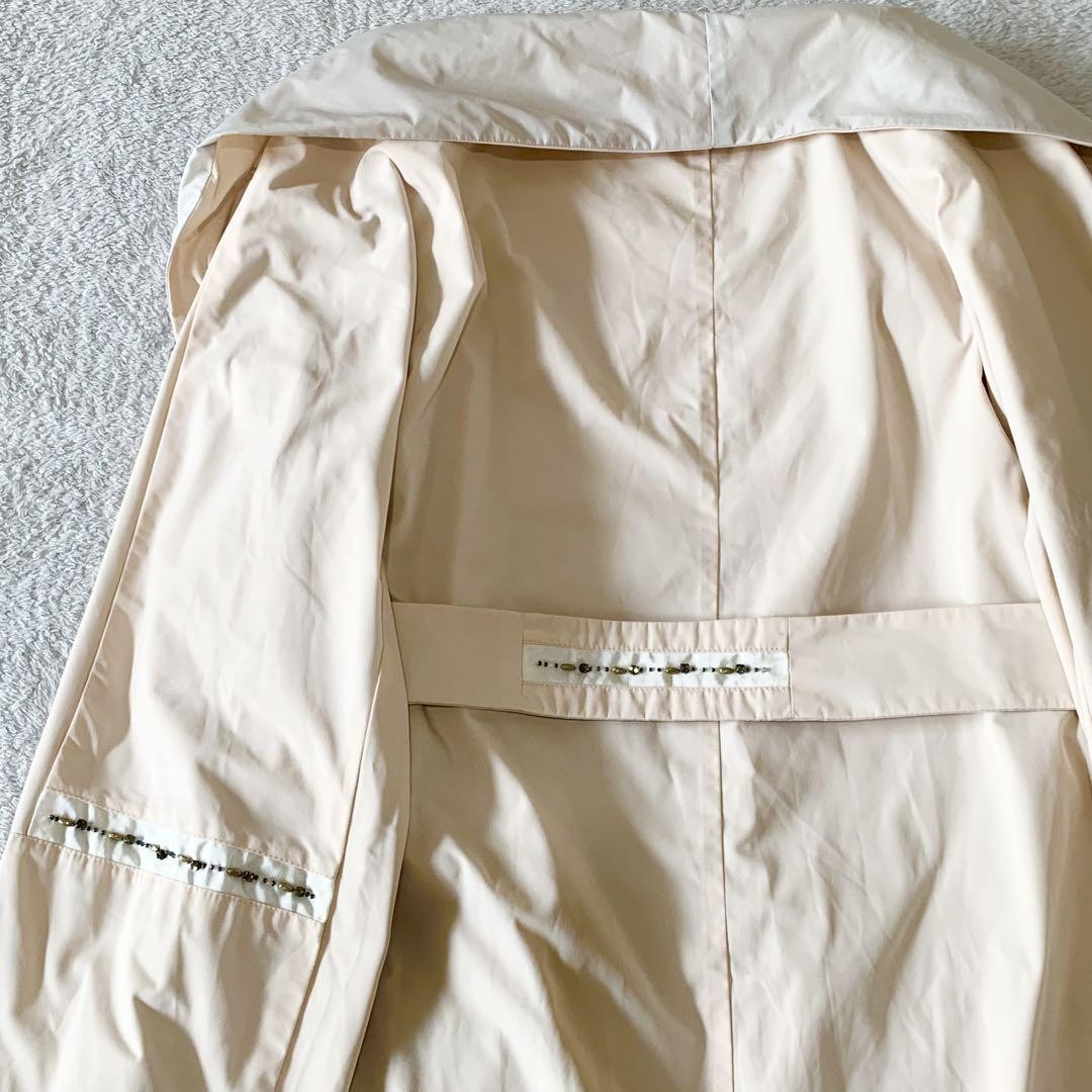 Max Mara Trench Coat Asian fit S 36 US size XS Beige Authentic