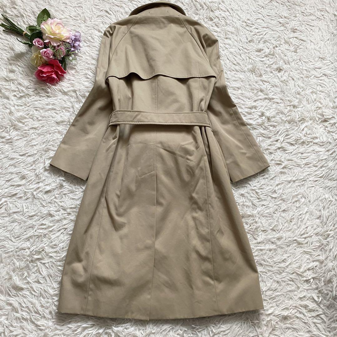 Aquascutum Trench Coat Club Check Asian fit XL 42 US size L Beige Authentic