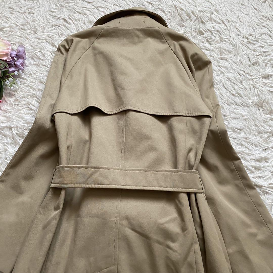 Aquascutum Trench Coat Club Check Asian fit XL 42 US size L Beige Authentic