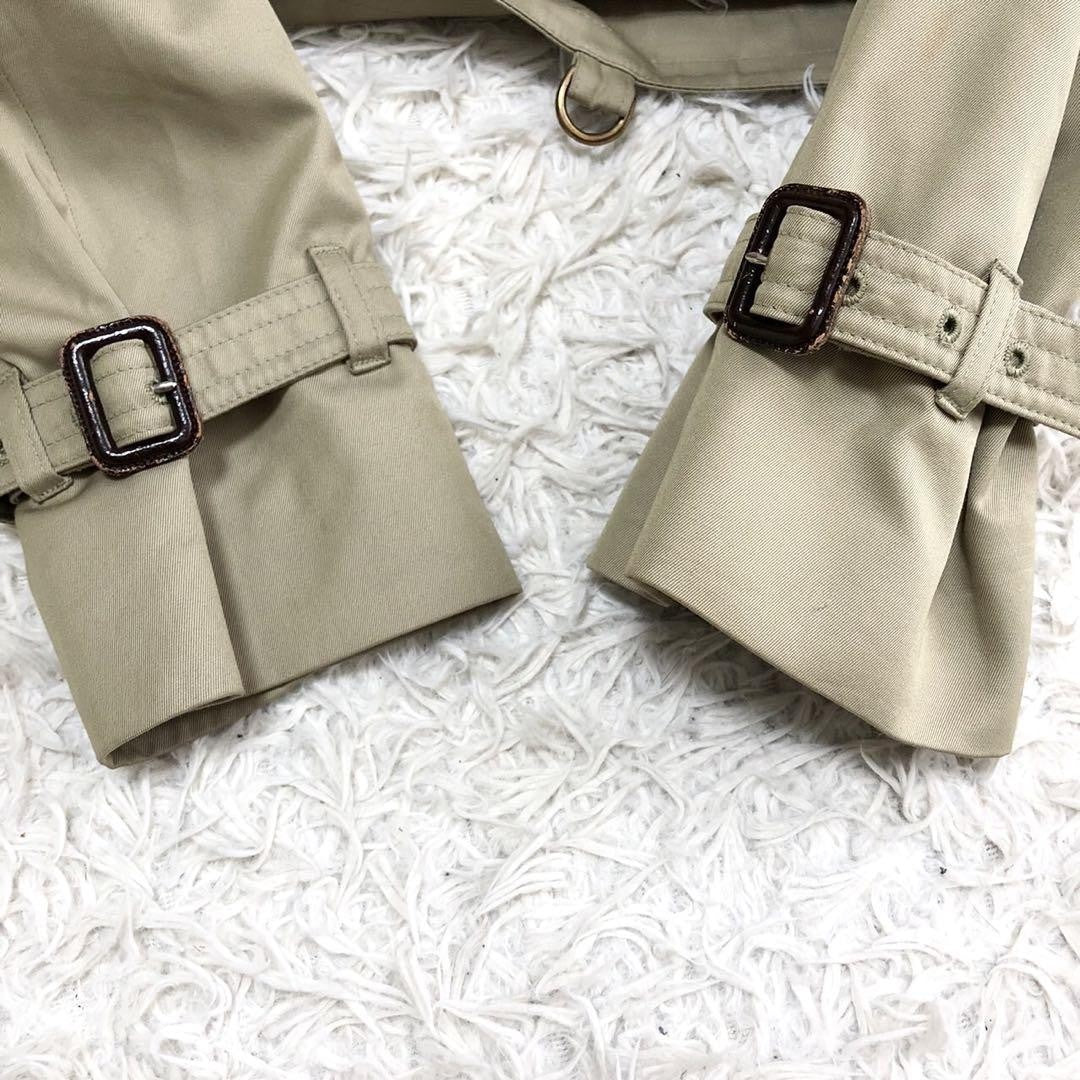 Aquascutum Trench Coat Club Check FREE SIZE Authentic