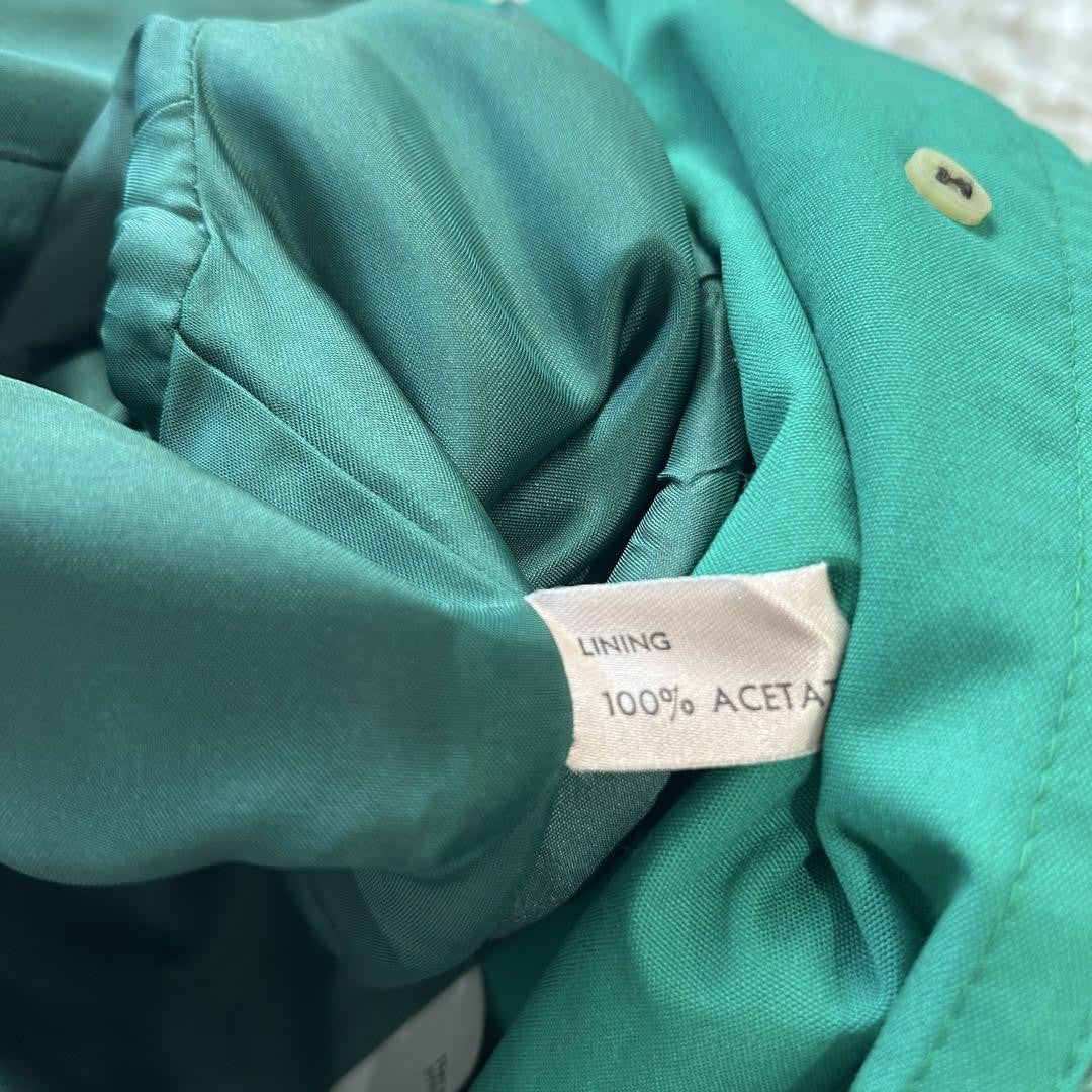 Aquascutum Trench Coat Asian fit S US size XS Green Authentic