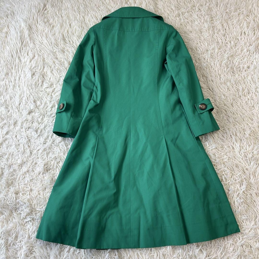 Aquascutum Trench Coat Asian fit S US size XS Green Authentic
