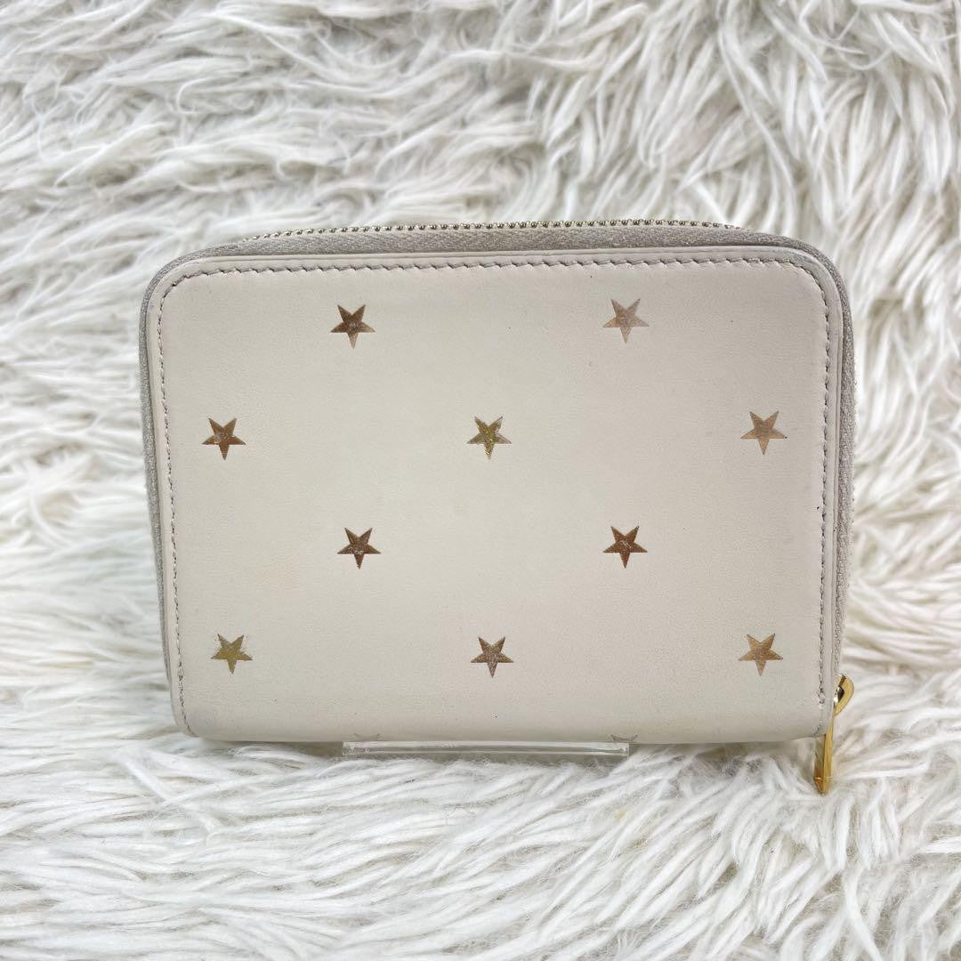 Saint Laurent Bi-fold Wallet Flap Compact Purse YSL Cassandra Cream Authentic