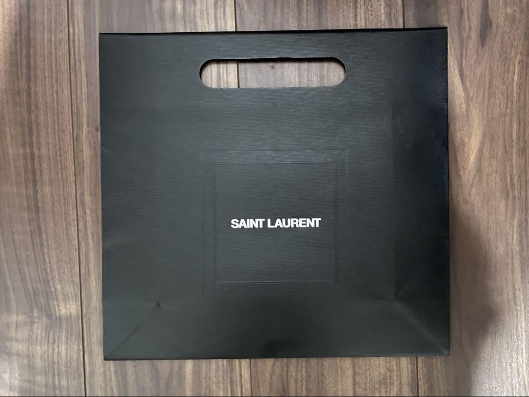 Saint Laurent Coin Case Card Holder Wallet Purse Compact YSL Cassandra Black