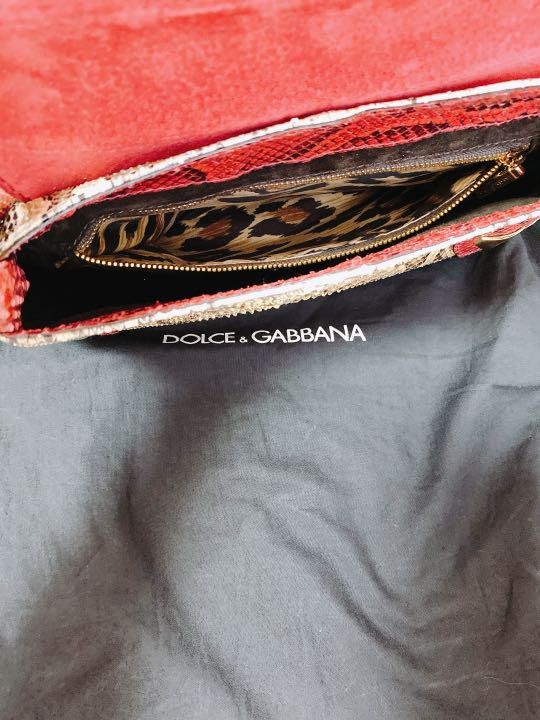 Dolce & Gabbana Hand Shoulder Bag Tote Purse Leather Authentic