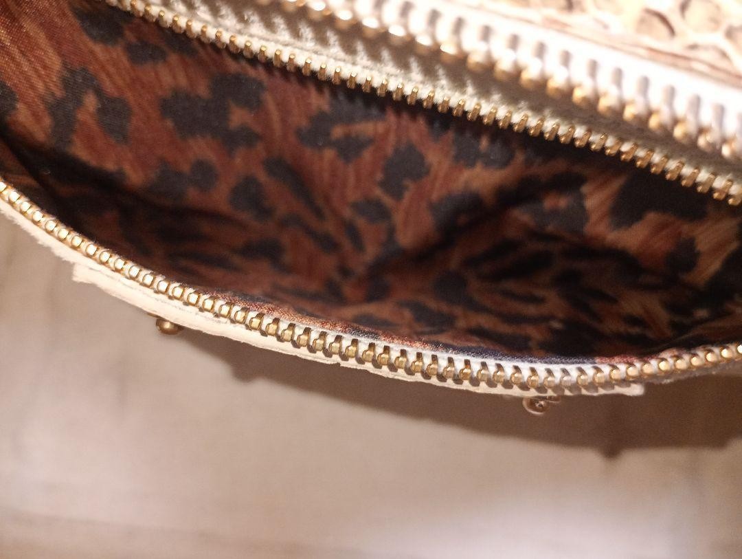 Dolce & Gabbana Hand Bag Tote Purse Leopard Leather Authentic