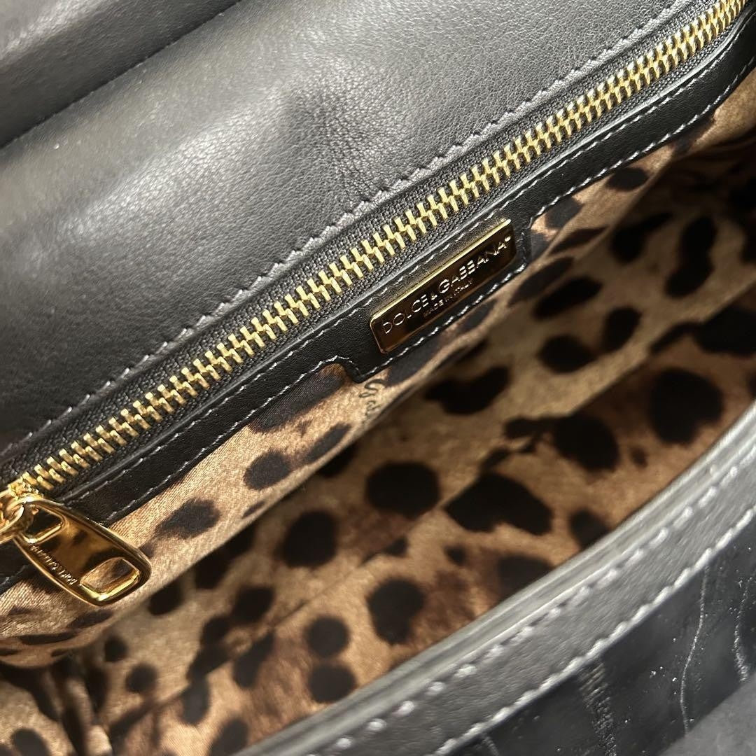 Dolce & Gabbana Shoulder Bag Purse Leopard Authentic