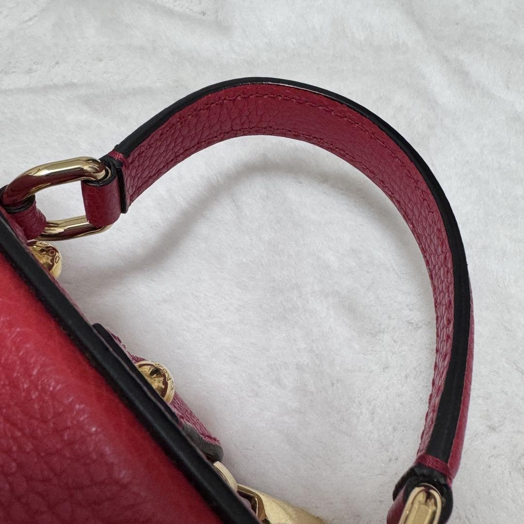 Dolce & Gabbana Hand Bag Tote Purse Red Authentic