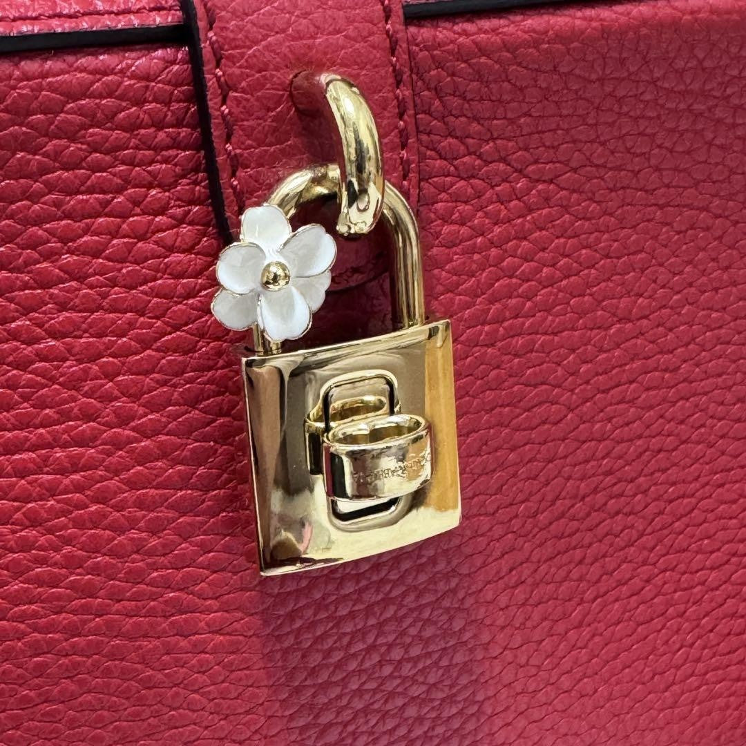 Dolce & Gabbana Hand Bag Tote Purse Red Authentic