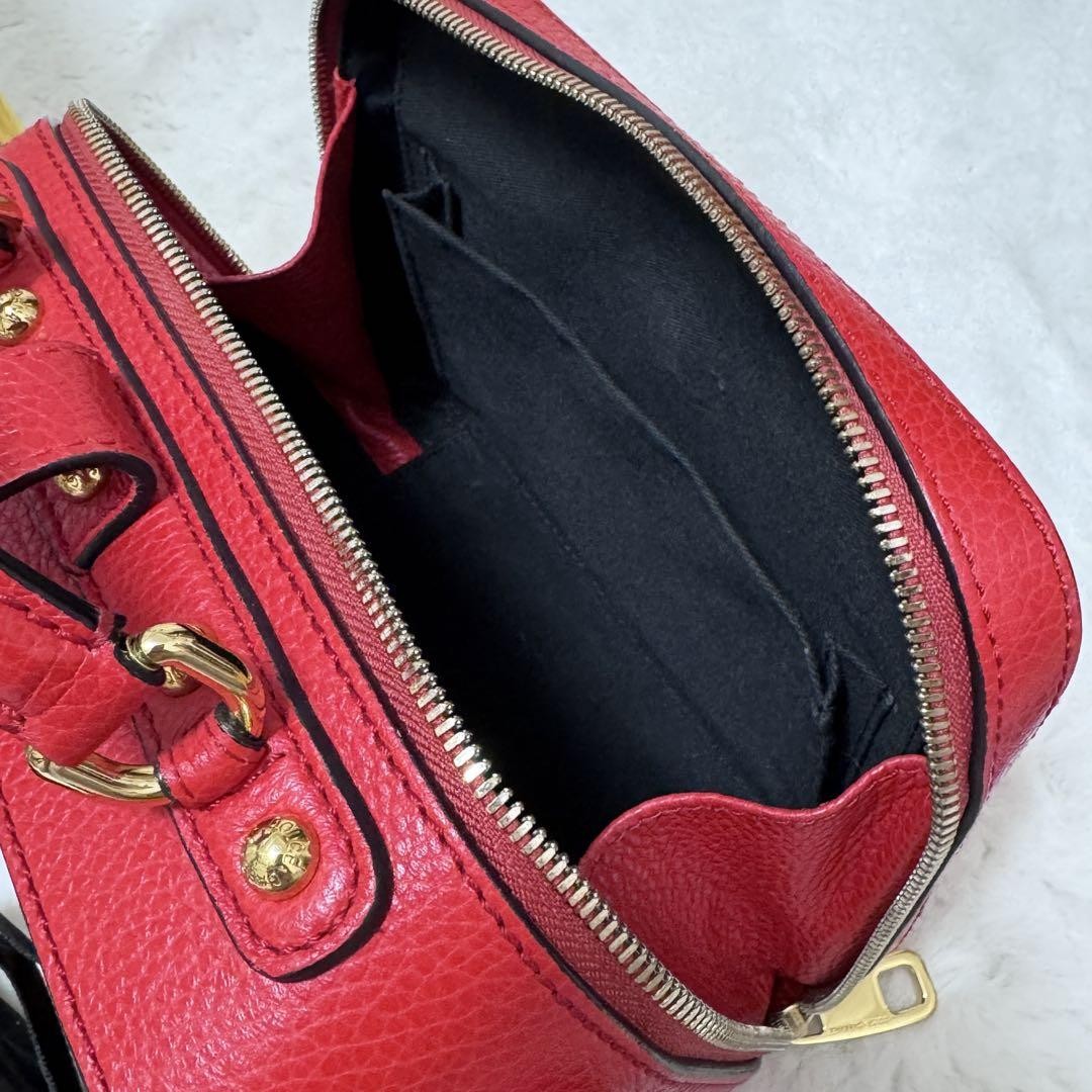 Dolce & Gabbana Hand Bag Tote Purse Red Authentic