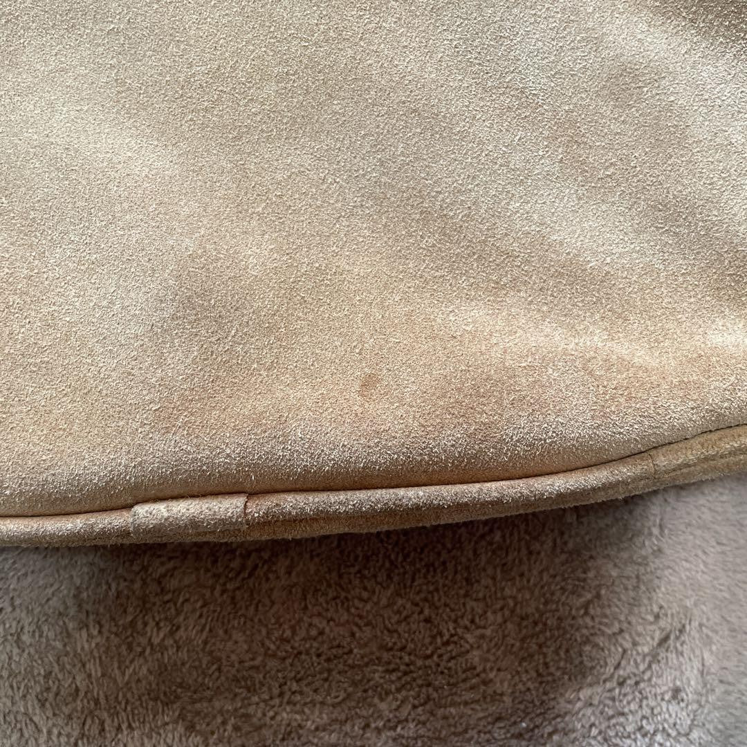 Dolce & Gabbana Shoulder Bag Purse Fur Suede Brown Authentic