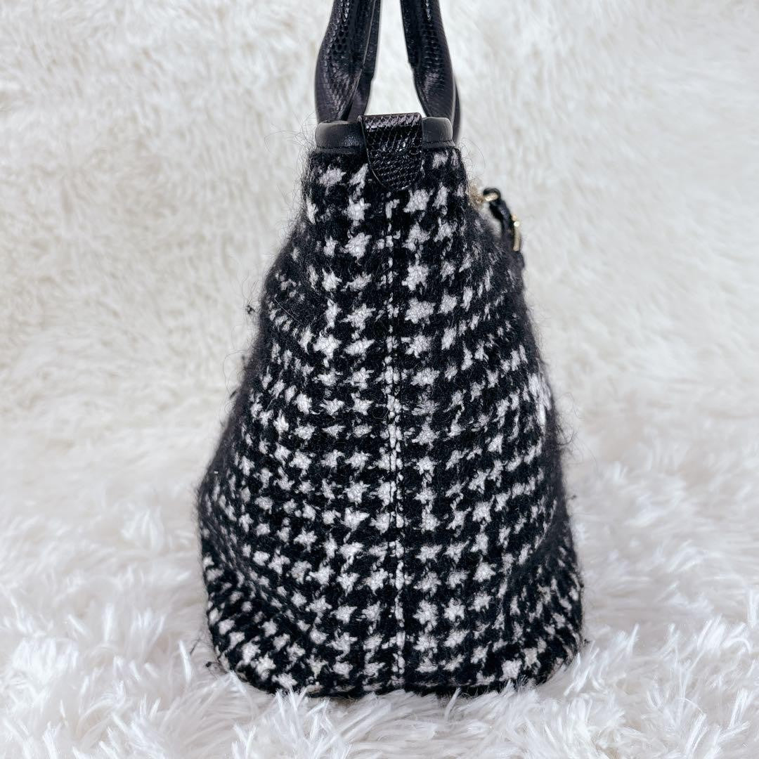 Dolce & Gabbana Hand Bag Tote Purse Black White Authentic