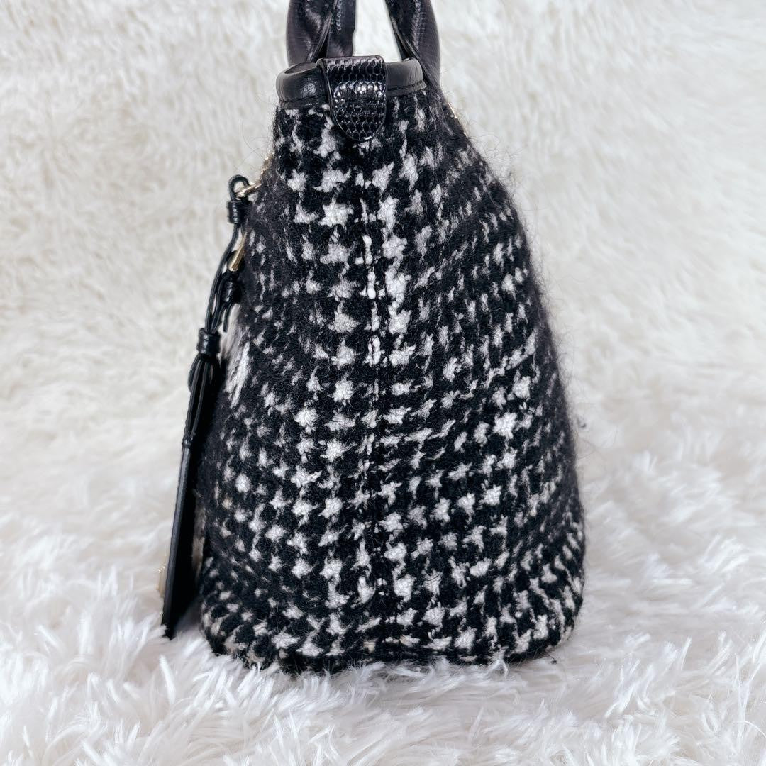 Dolce & Gabbana Hand Bag Tote Purse Black White Authentic