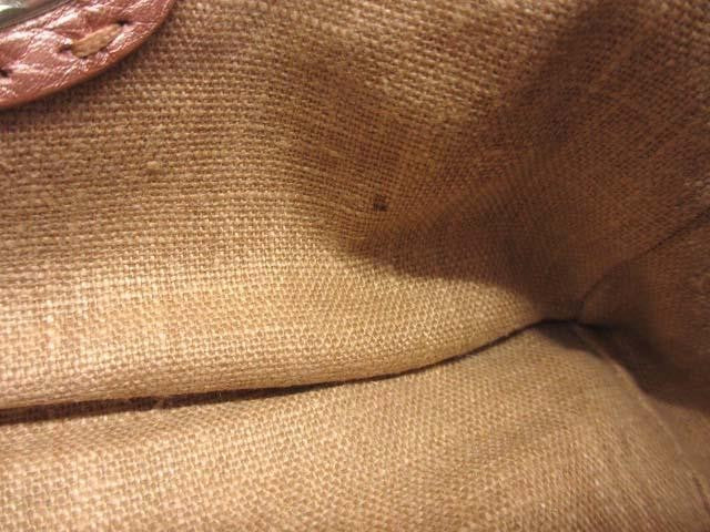 FENDI Mini Hand Bag Tote Purse Selleria Leather Rose Gold Authentic