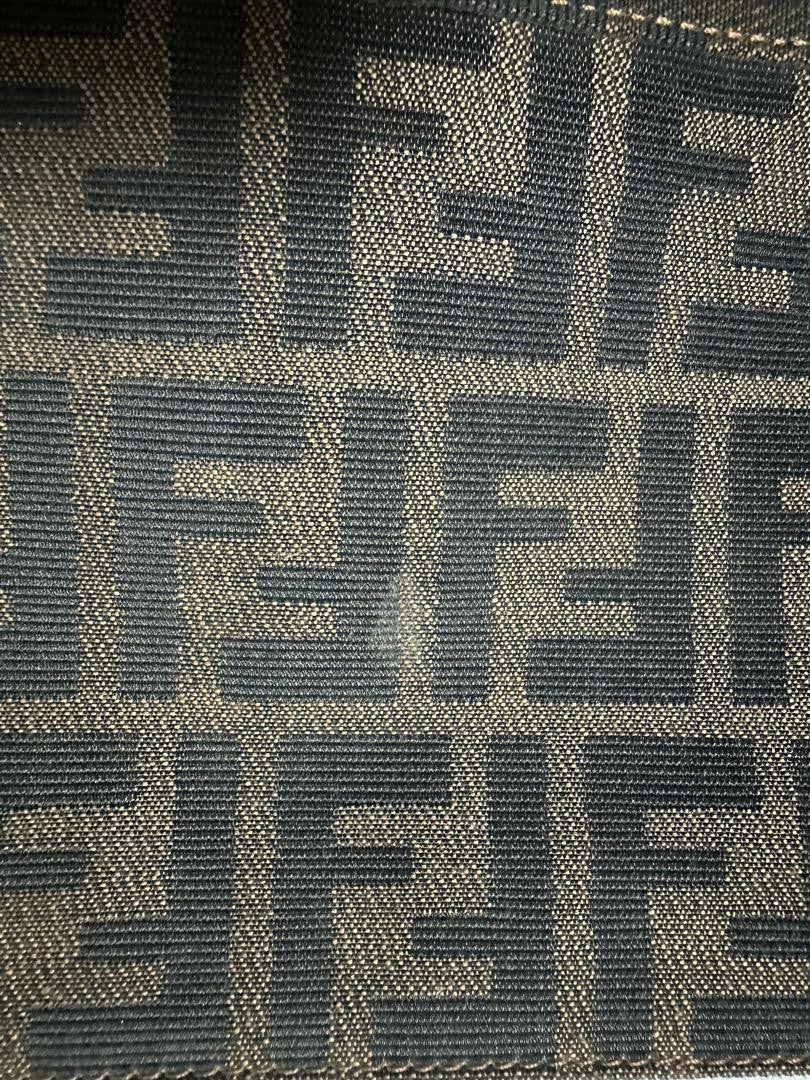 FENDI Hand Bag Tote Purse FF Zucca Authentic