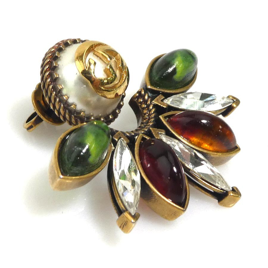 GUCCI Earrings Multicolor Metal Women Accessory Authentic