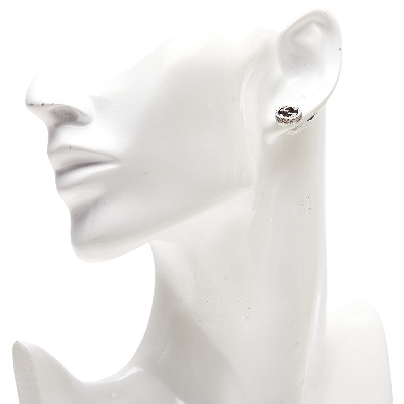 GUCCI Earrings Interlocking G Arabesque Silver 925 Women Accessory Authentic