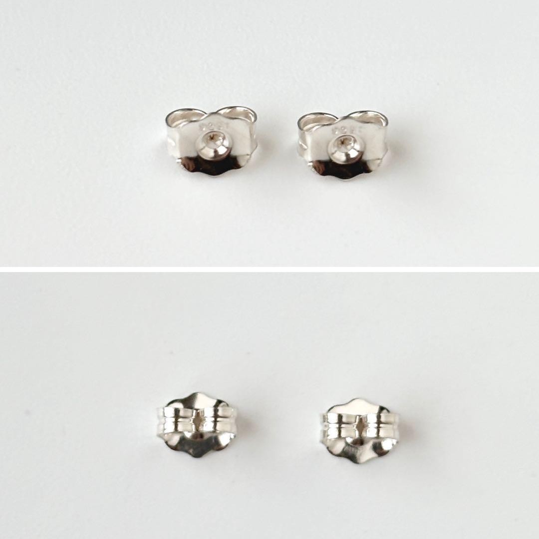 GUCCI Earrings Heart G logo Silver 925 Women Accessory Authentic