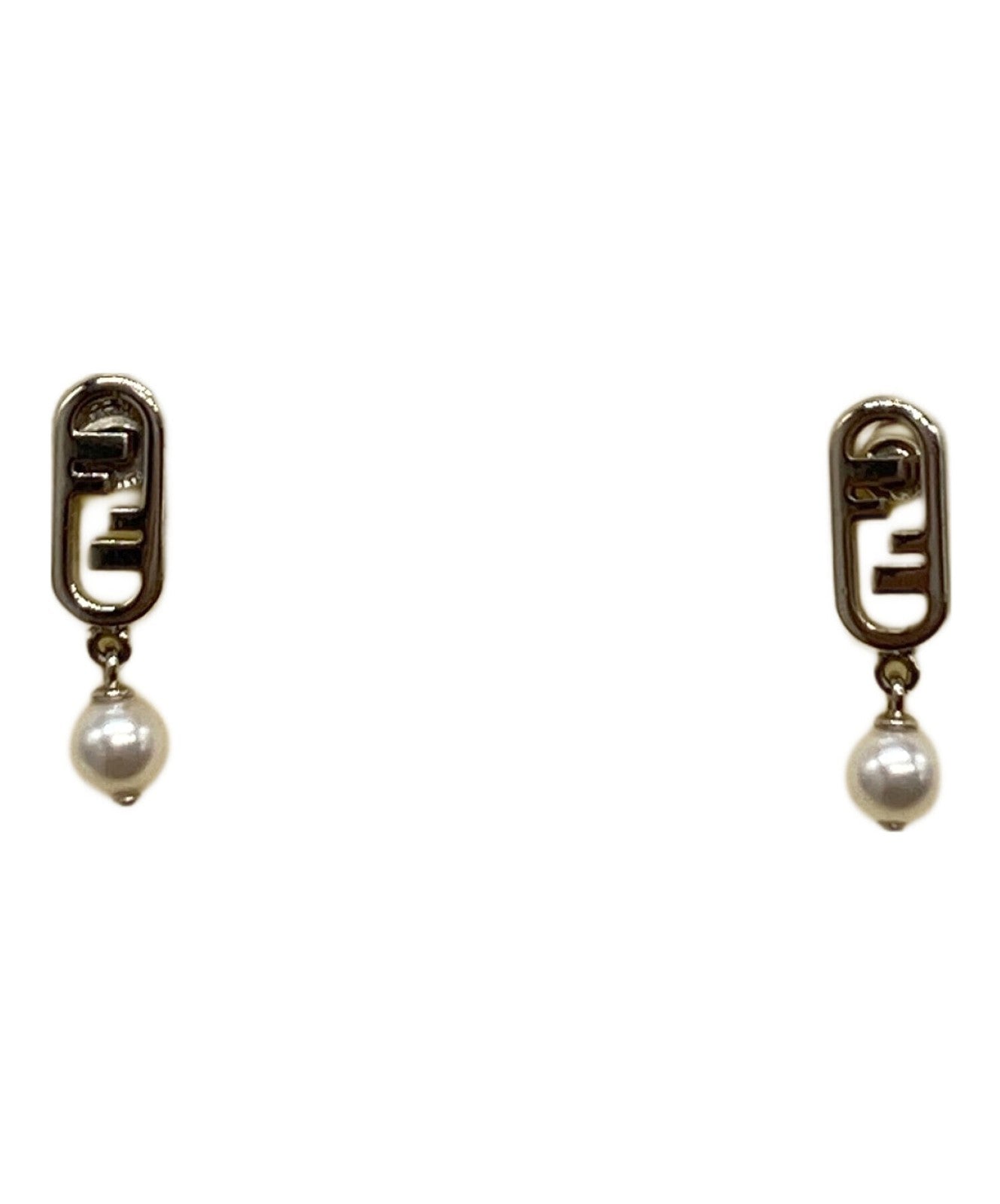 FENDI Earrings FF Women Accessory Authentic
