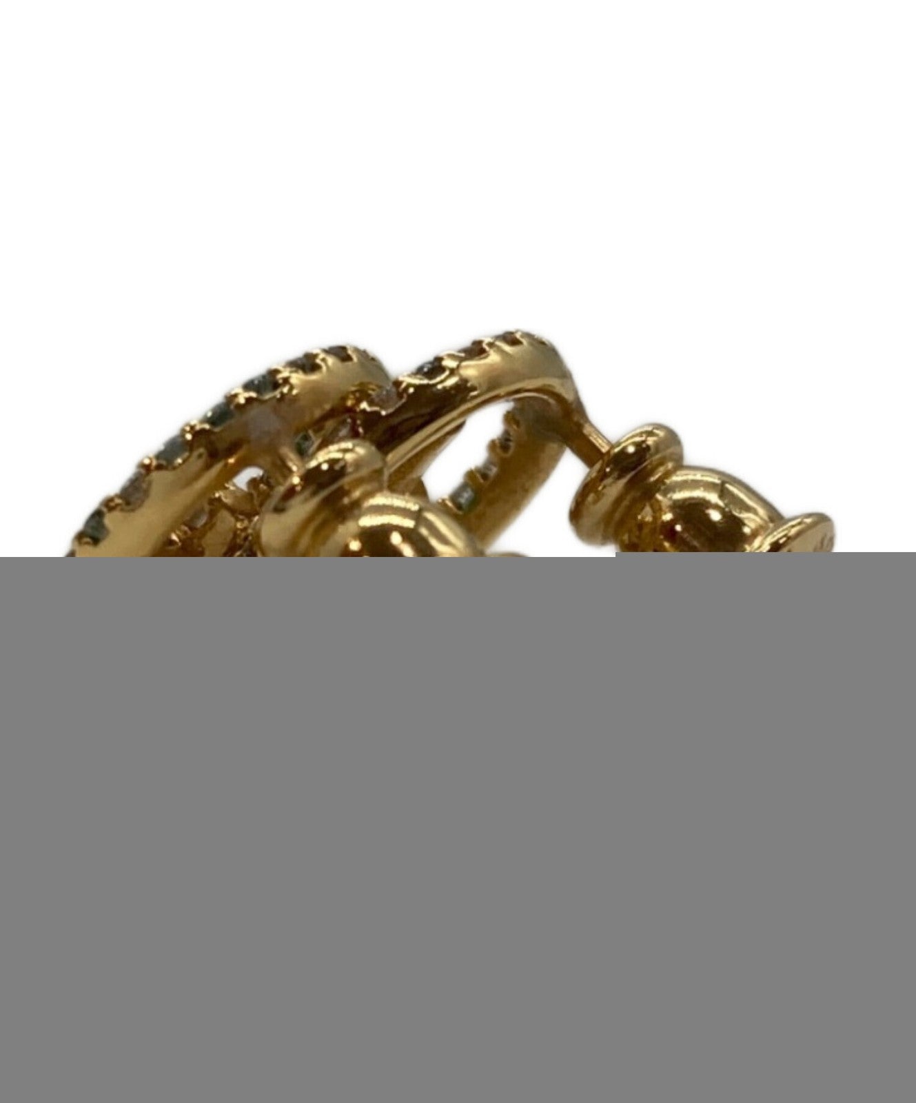 FENDI Earrings F is Gold Women Accessory Authentic