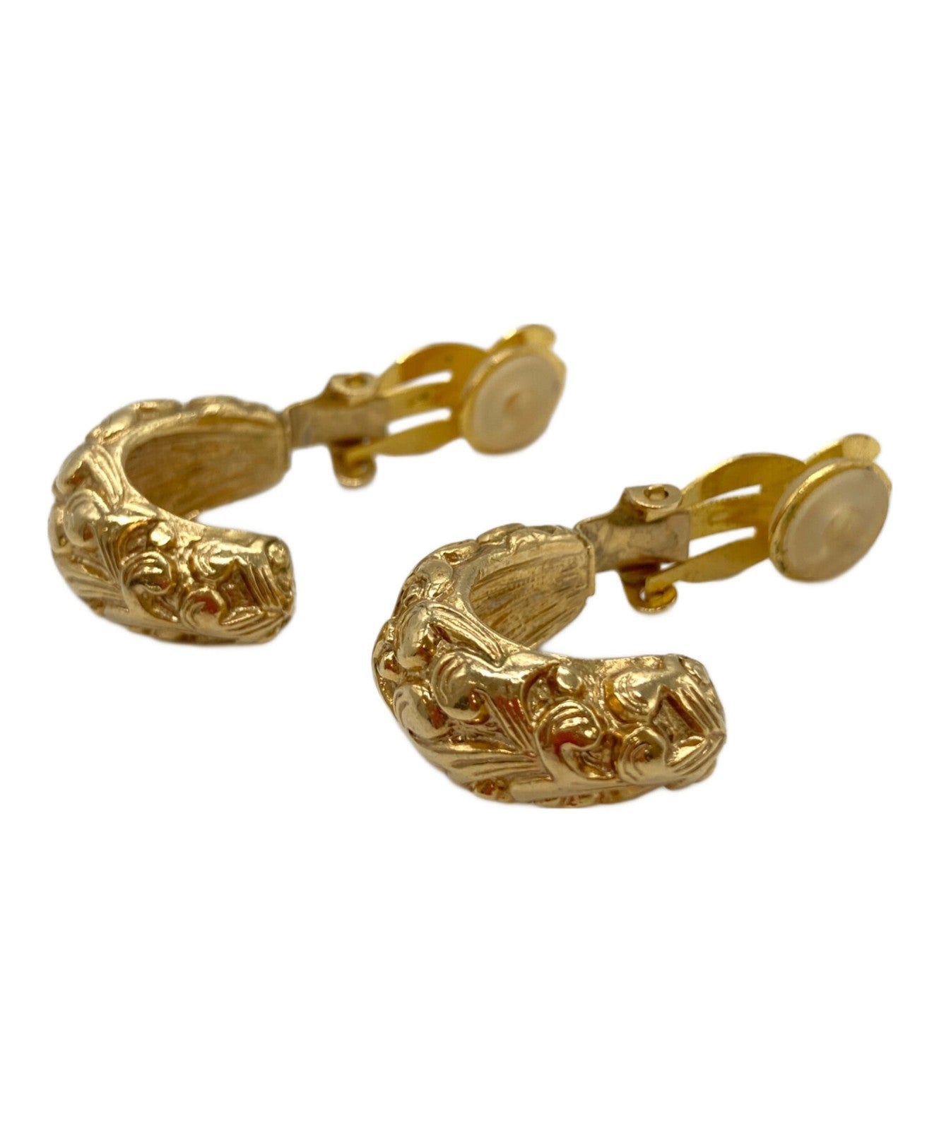 Saint Laurent Earrings YSL Cassandra Gold Authentic