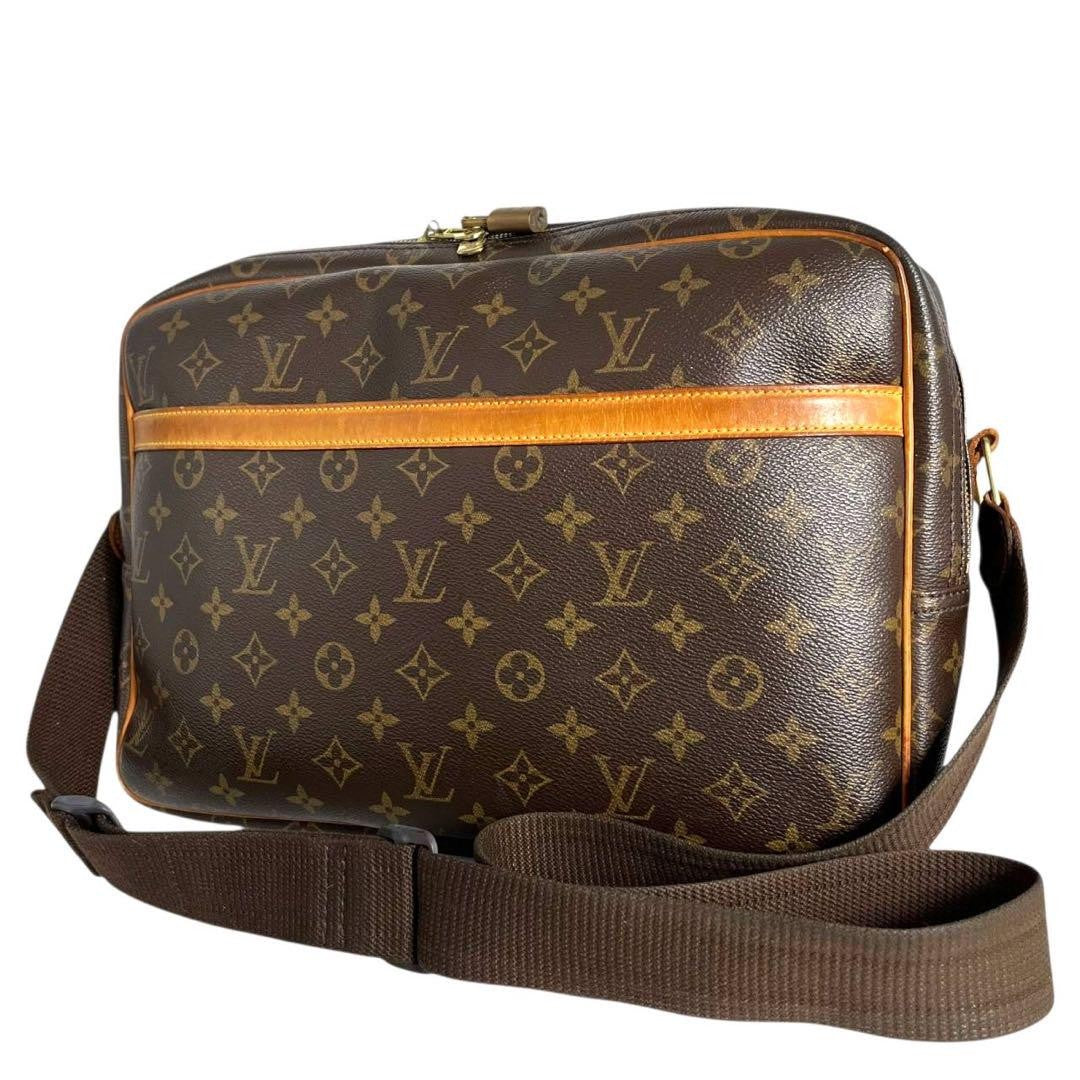 Louis Vuitton Shoulder Bag Purse Monogram M45252 PVC Leather Brown Authentic