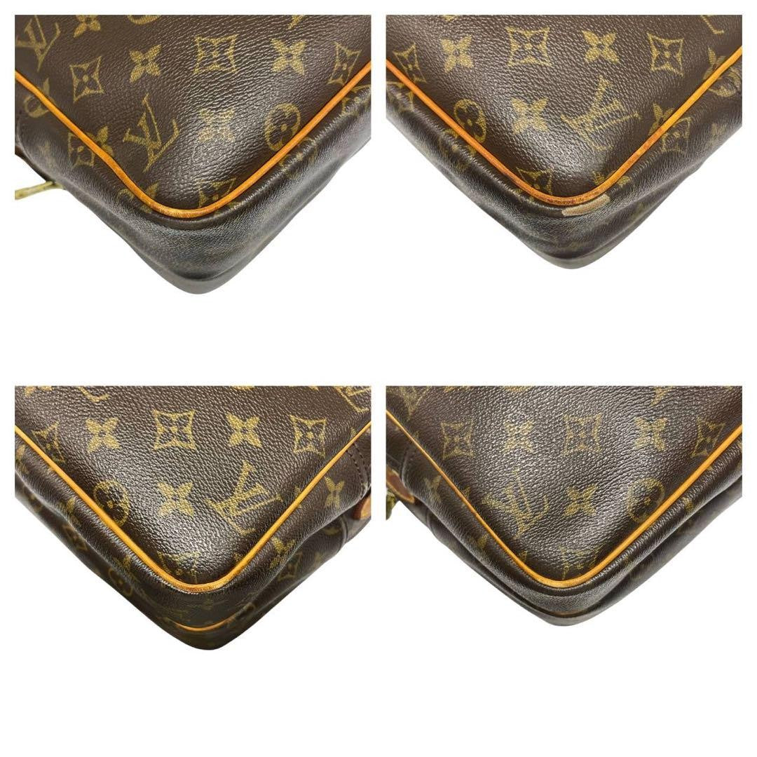 Louis Vuitton Shoulder Bag Purse Monogram M45252 PVC Leather Brown Authentic