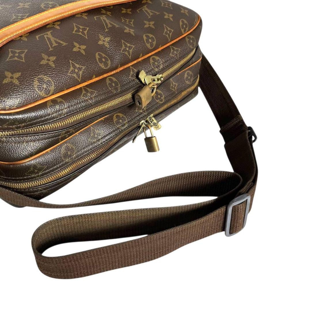Louis Vuitton Shoulder Bag Purse Monogram M45252 PVC Leather Brown Authentic