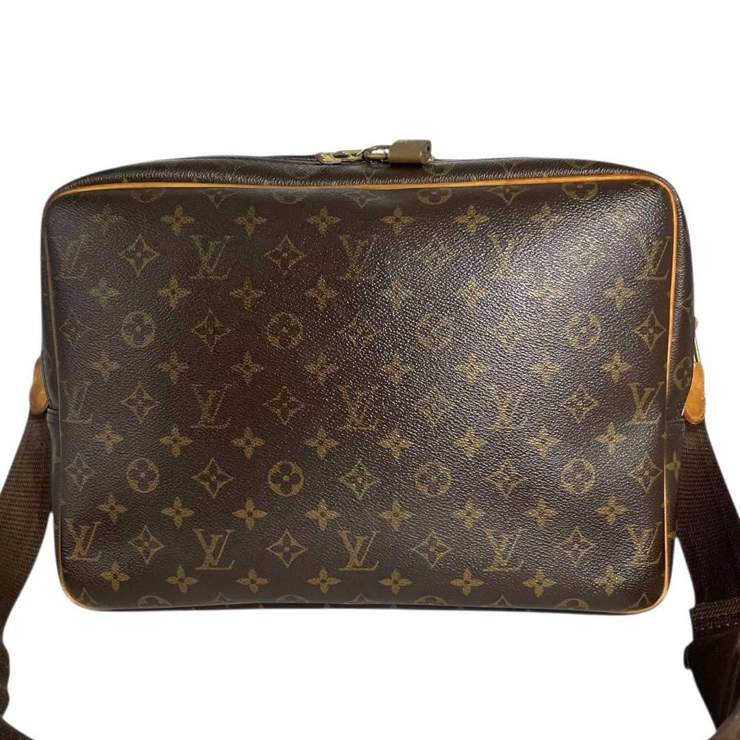 Louis Vuitton Shoulder Bag Purse Monogram M45252 PVC Leather Brown Authentic