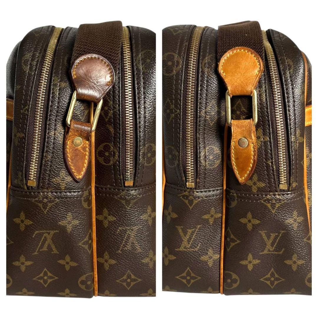 Louis Vuitton Shoulder Bag Purse Monogram M45252 PVC Leather Brown Authentic