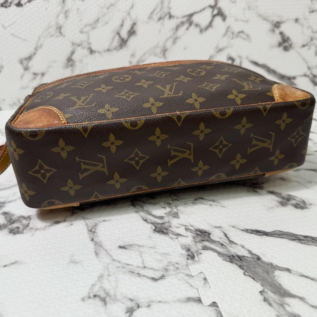 Louis Vuitton Shoulder Bag Purse Monogram M51272 Canvas Leather Brown Authentic