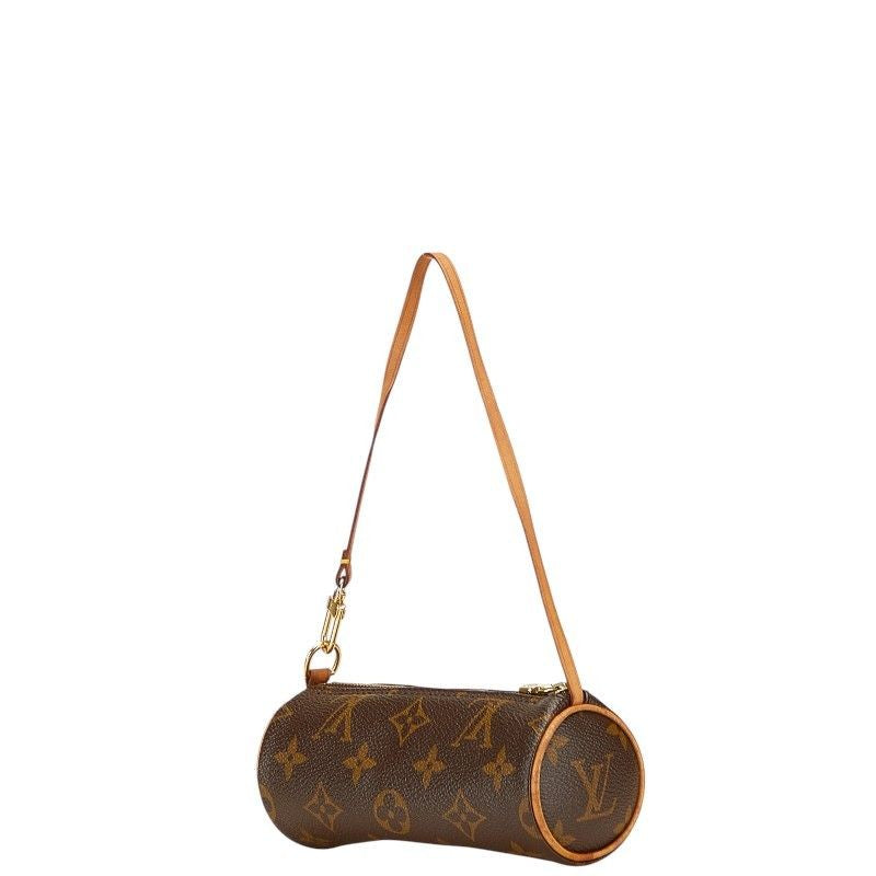 Louis Vuitton Accessory Pouch Hand Bag Tote Purse Monogram PVC Leather Brown