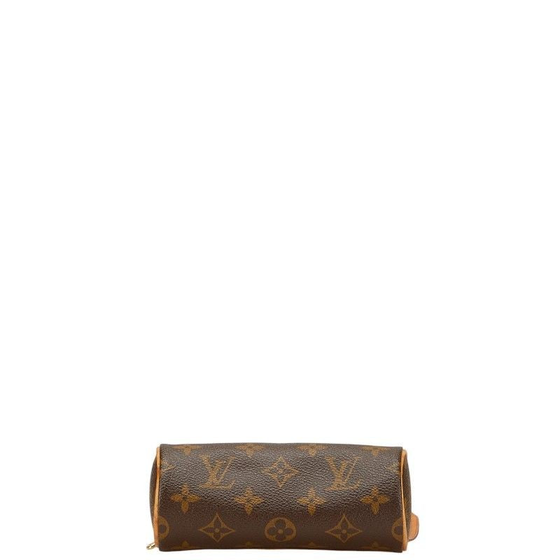 Louis Vuitton Accessory Pouch Hand Bag Tote Purse Monogram PVC Leather Brown