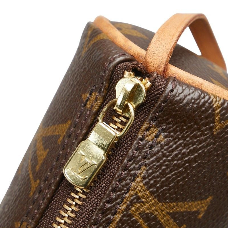 Louis Vuitton Accessory Pouch Hand Bag Tote Purse Monogram PVC Leather Brown