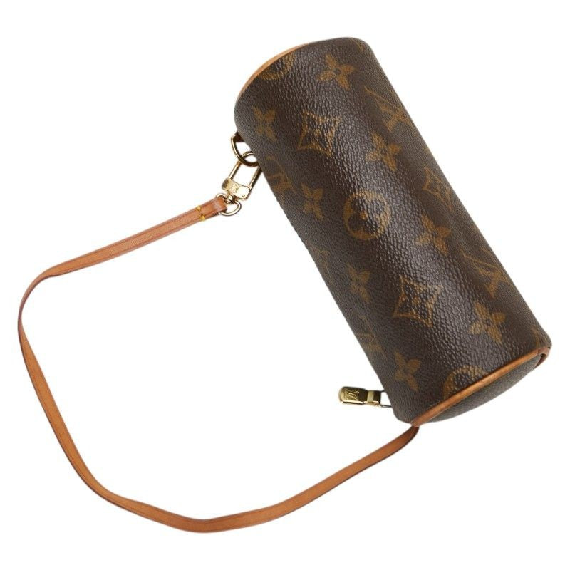Louis Vuitton Accessory Pouch Hand Bag Tote Purse Monogram PVC Leather Brown
