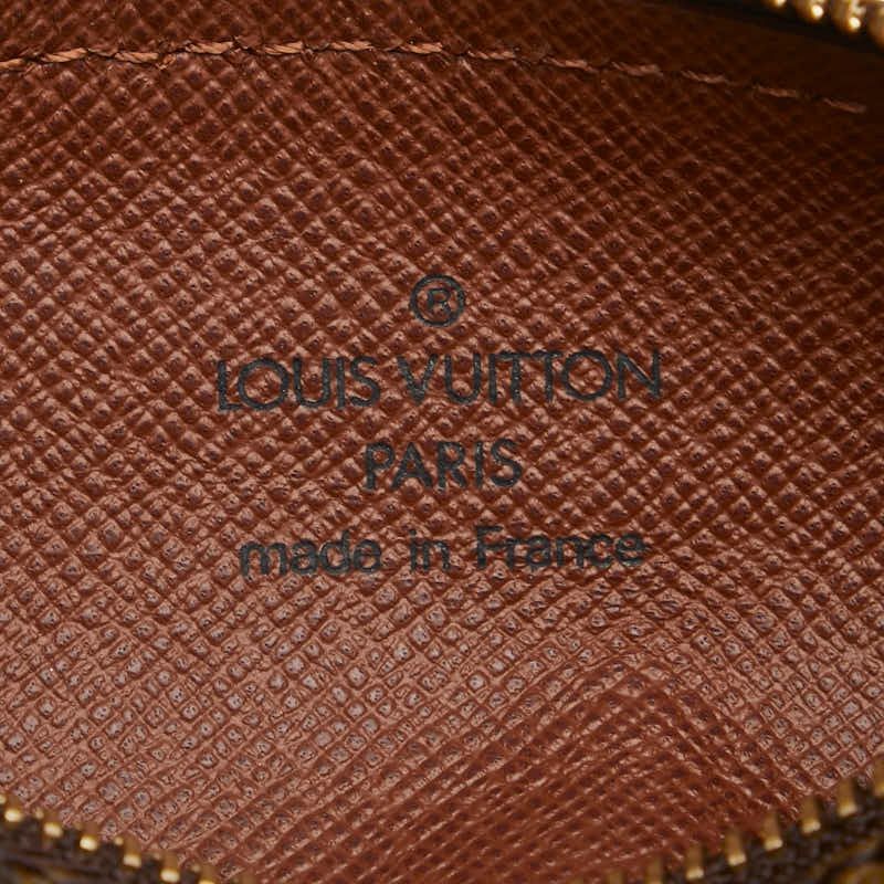Louis Vuitton Accessory Pouch Hand Bag Tote Purse Monogram PVC Leather Brown