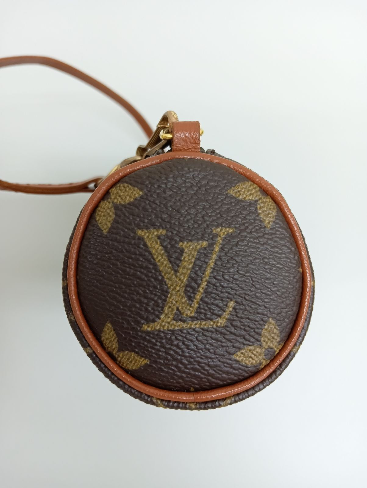 Louis Vuitton Accessory Pouch Hand Pouch Monogram M51385 PVC Leather Brown Auth