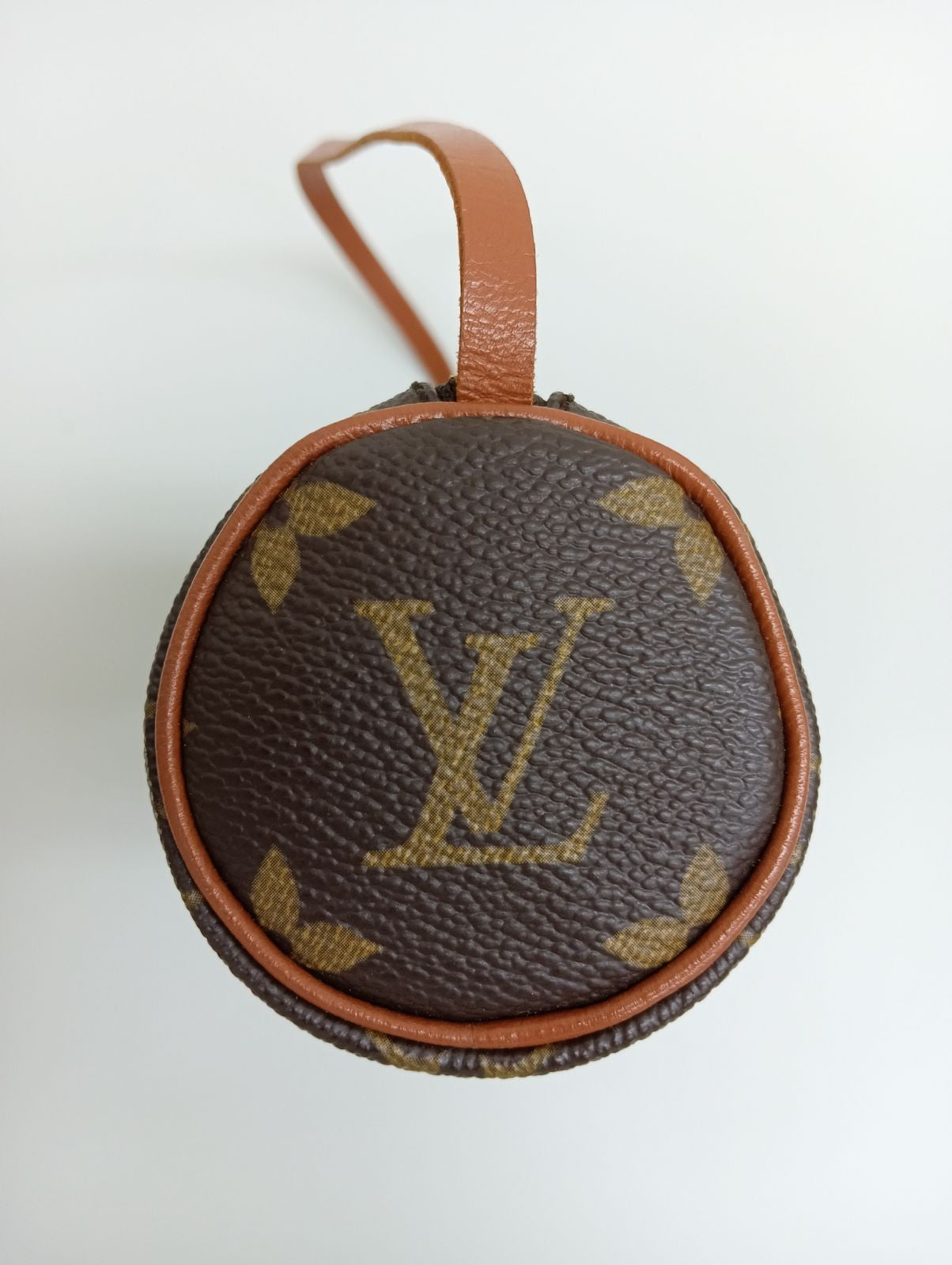 Louis Vuitton Accessory Pouch Hand Pouch Monogram M51385 PVC Leather Brown Auth