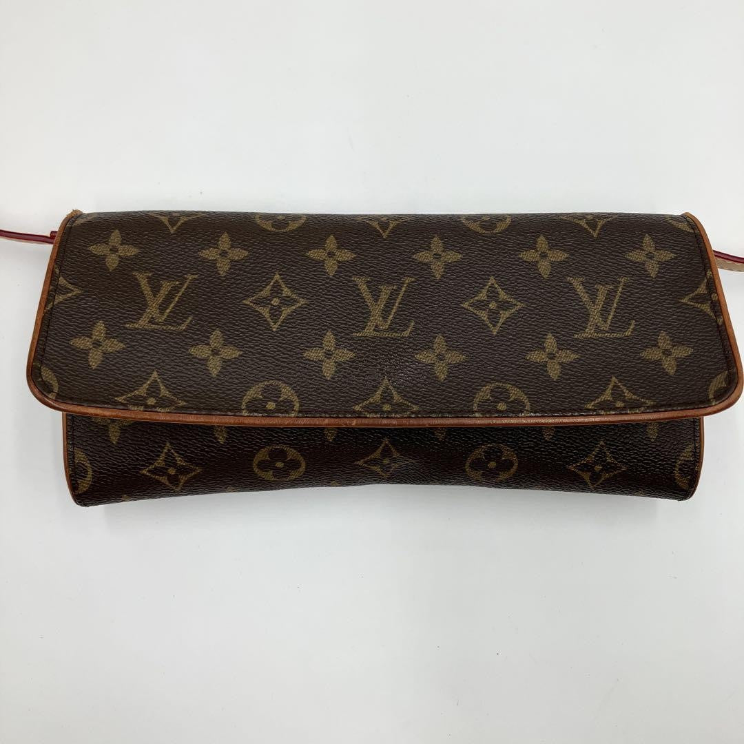 Louis Vuitton Shoulder Bag Purse Monogram PVC Leather Brown Authentic