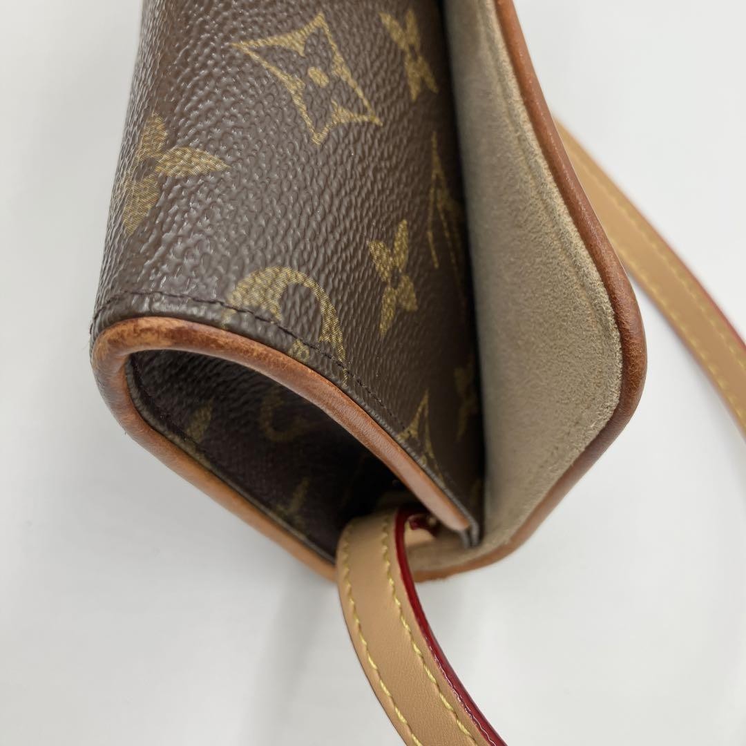 Louis Vuitton Shoulder Bag Purse Monogram PVC Leather Brown Authentic