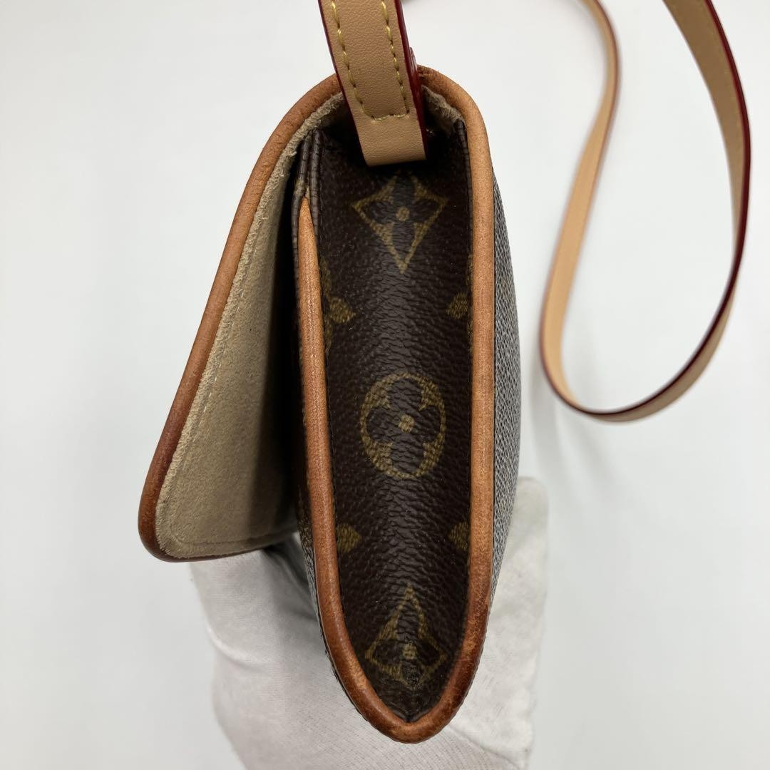 Louis Vuitton Shoulder Bag Purse Monogram PVC Leather Brown Authentic