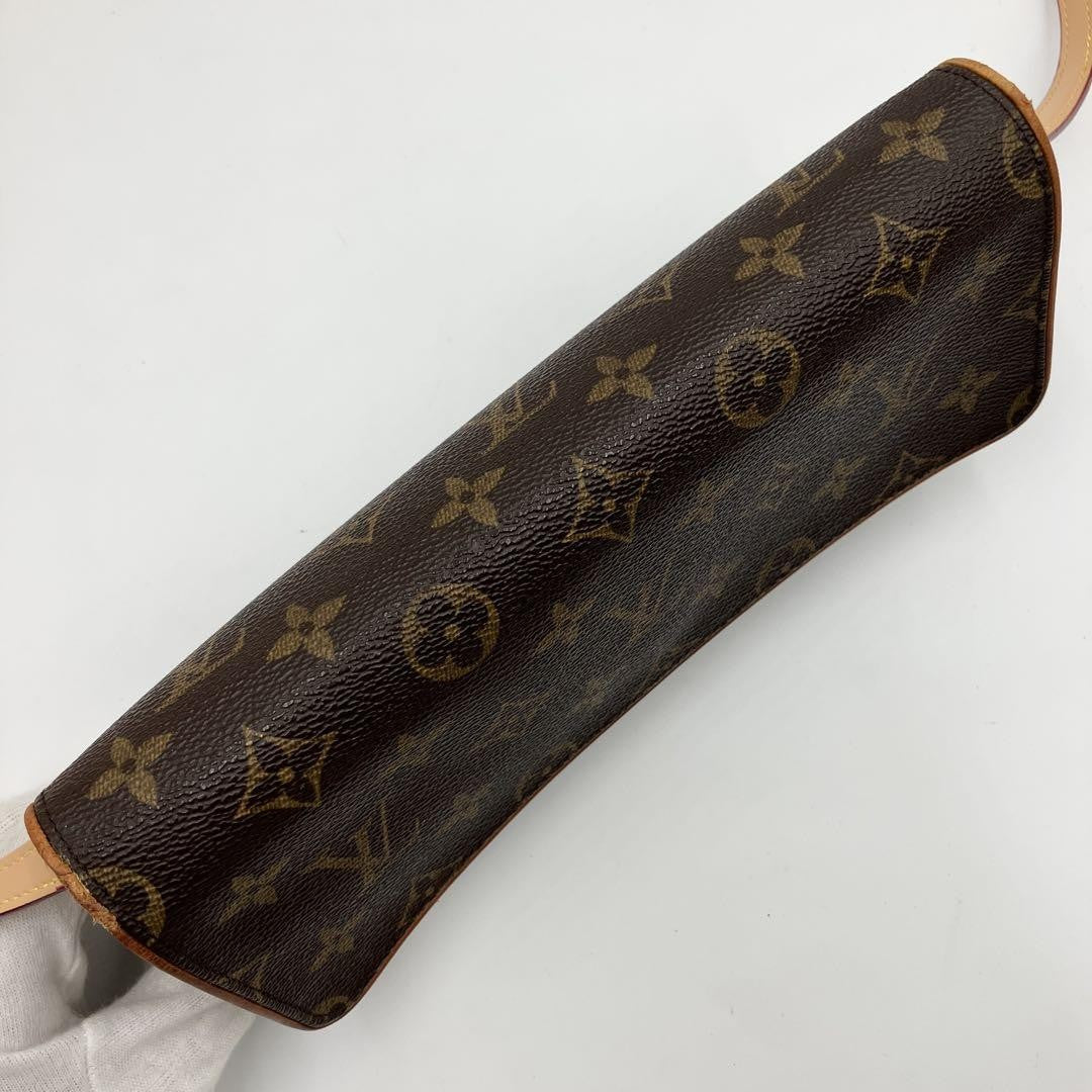 Louis Vuitton Shoulder Bag Purse Monogram PVC Leather Brown Authentic